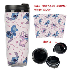 Stitch Stitch animation peripheral double-layer insulated plastic cup two-dimensional cartoon tea cup cold water kettle water cup