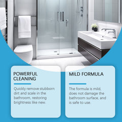 Bathroom Cleaner, Clean Bathroom Glass Door Bathtub To Remove Stains And Water Stain Cleaning Cleaner
