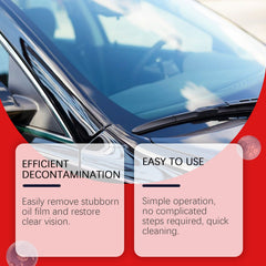 Automotive Glass Oil Film Cleaning Cream, Effectively Clean Glass Stains And Oil Stains Clear Vision