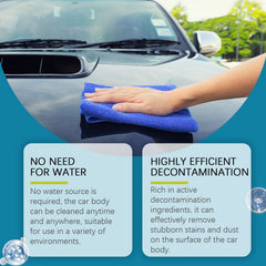 Waterless Car Wash Cleaning Set, Car Wash Cleaning And Decontamination Mild Decontamination Car Bright Cleaner