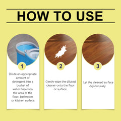 Anti-Fly Floor Cleaner, Clean Floor Stains, Anti-Fly Odor, Fresh Fragrance, Bright And Non-Slip