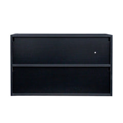Black Glass Door Shoe Box Shoe Storage Cabinet With RGB Led Light