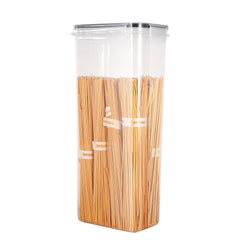Pack of 7 Food Storage Container Space Saving Plastic Cereal Keeper with Air Tight Lid