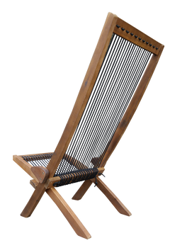folding roping wood chair