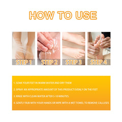 Foot Calluses Moisturizing Spray, Repair Heel Calluses, Remove Dead Skin, Moisturize And Moisturize Foot Care