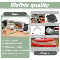 Microwave anti splash cover heat-resistant food heating cover food preservation cover oil proof cover