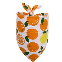 Pet Accessories Summer Pet Drool Towel Fruit Style Pet Scarf Pure Cotton Dog Triangle Scarf