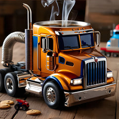 Semi Truck Coffee Mugs Handmade Home Semi Truck Coffee Cup Mugs
