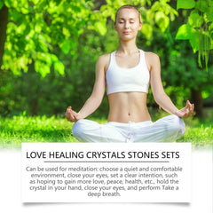 Love Crystal Healing Stone Set
