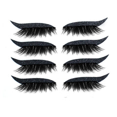 New Glitter Self-Adhesive Eyeliner Eyeshadow Sticker Double Eyelid False Eyelashes Waterproof Party Eye Makeup Sticker