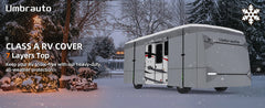 Umbrauto Class A RV Cover Upgraded Heavy Duty 7 Layers Top Windproof Breathable Class A Motorhome Camper Cover,Grey