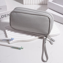 Multi - Functional Digital Accessories Organizer with Multiple - Layer Data Cable Pouch, Dust - proof Headphone Bag and Power Bank Pocket