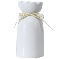 European-style creative ribbon ceramic vase dining room table dry flower arrangement table top decoration at home