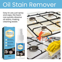 Oil Stain Remover, Kitchen Range Hood Stove Wash Basin Heavy Oil Stain Dirt Cleaner Oil Clean