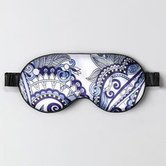 Double-Sided Imitation Silk Eye Mask Satin Silk Eye Protection Blackout Sleep Mulberry Silk Eye Mask Printed Spot Wholesale