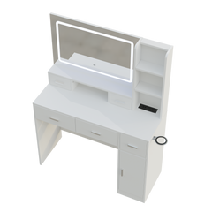 Smart mirror dressing table with drawers and storage cabinets, dressing table with bedroom dressing table, changing room