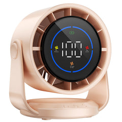 2025 New 100-Speed High - Speed Circulating Fan for Home. 6 - Inch Charging Digital Display, Turbo Desktop Electric Fan