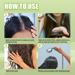 Mint Hair Nutrient Solution, Hair Growth Scalp Care Split Ends Care Strengthen Hair Essential Oil