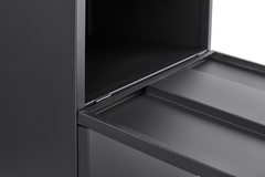Office furniture Copier Cabinet black 2 door steel copier stand mobile pedestal file Printer Stand