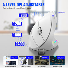 wireless 2.4G vertical mouse for prevention