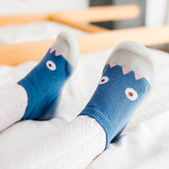 Spring and Autumn Children's Indoor and Outdoor Socks Shoes Baby Step Shoes Boys and Girls Summer Breathable Little Monster Wear resistant Board Shoes