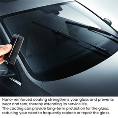 Car Sponge Wipe, Windshield Drain Window Brightening Portable Reinforced Glass Cleaning Sponge