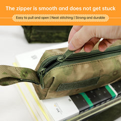 Cold War-era large-capacity tactical storage bag – versatile MOLLE-compatible pouch for students/stationery or tactical use.