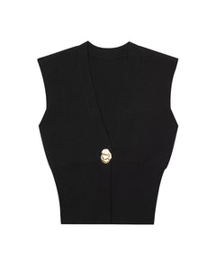 Elegant Casual Commuting Vest V-neck Tank Top for Women withDesign Sense