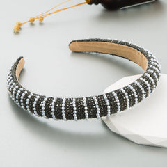New Full Diamond Headband Pearl Rhinestone Fashion Headband Versatile Hair Accessories For Going Out