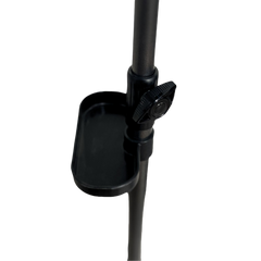 Short clothes hanger with chassis and wheels, heavy-duty rolling clothes hanger, black