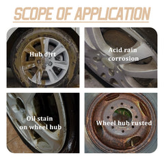 Car Brake Cleaner, Wheel Hub Rim Yellowing Eliminate Abnormal Wheel Noise Cleaning Stains Rust Remover