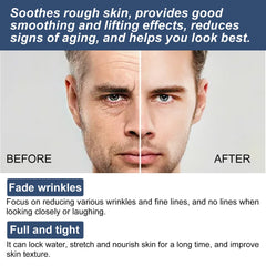6 In 1 Face Cream For Men, Moisturizing And Smoothing Facial Cream For Fine Lines, Bags And Dark Circles