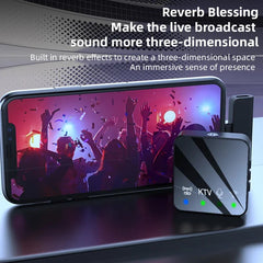 Wireless lavalier microphone, microphone clip, internet celebrity live streaming equipment, short video noise reduction recording, Bluetooth microphone