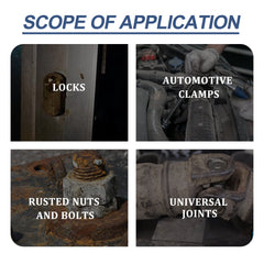 Anti-Rust Conversion Agent Spray Automobile Wheel Hub Tire Rim Door Lock Cleaning Rust Remover Lubricant