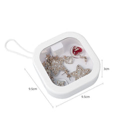 Jewelry box, portable travel storage box, hair accessories, earrings, earrings, bracelets, necklaces, headbands, portable push b