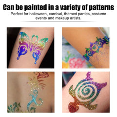 Flash Tattoo Skin Glue Painting Eye Makeup Glitter Glitter Face Body Skin Tattoo Glue