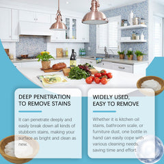 Multi-Functional Foam Cleaner, Household Heavy Oil Cleaning Foam Decontaminate A Variety Of Surfaces To Remove Odor