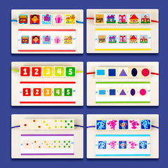 Children's Large Particle Bead Thread Rope Building Blocks Digital Shape Color Focus Training Early Education Puzzle Toys