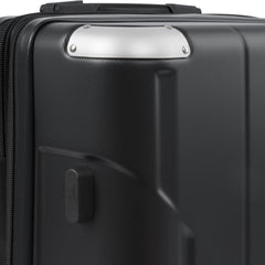 Hardshell Luggage Spinner Suitcase with TSA Lock Lightweight Expandable 24'' (Single Luggage) Black + ABS + 24 Inch