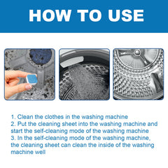 Washing Machine Deep Cleaning Tablets, Drum Type Laundry Tank Dirt Cleaning Smell Cleaning Sheet