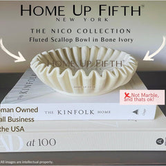 Groove lotus leaf edge decorative bowl - living room style coffee table bookshelf desktop style home retro decoration