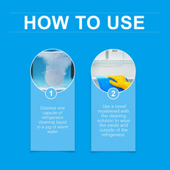 Refrigerator Cleaning Effervescent Tablet Kitchen Refrigerator Cleaning Anti-Oil Anti-Odor Multi-Purpose Cleaning Tablet