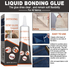 Fabric Sewing Glue, Fabric Sewing Rubber Shoe Pad Clothes Jeans Torn Repair Fabric Glue