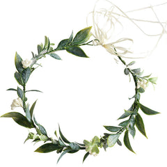 Minimalist Forest Flower Wreath Headflower Pregnant Women Spring Forest Shooting Green Plants Fresh Headwear Children's Festival Accessories