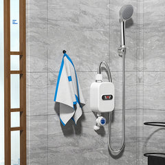 220V/110V 3500W instant electric water heater fast heating mini small electric kitchen treasure thermostatic shower shower set