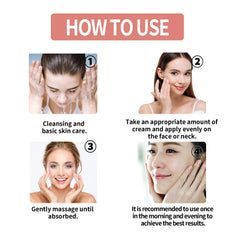 Squalane Vc Rose Moisturizing Cream, Anti Dull Moisturizing Firming Brightening Face Cream