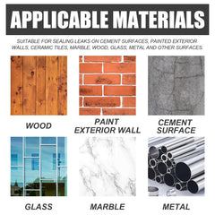 Waterproof Sealant For Leak Repair, Toilet Transparent Waterproof Adhesive External Wall Leak Proof Brick Waterproof Paint