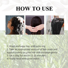 Rosemary Hair Mask Deeply Nourishes And Softens Hair, Repair Dry Hair And Fluff Hair Treatment Hair Mask