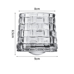 Hand drawn rotating glass cups multiple multi-purpose whiskey glasses rotating glass cups