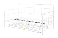 Metal Frame Daybed with trundle（white）